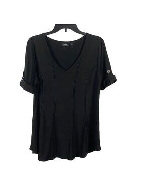 Mds California Women V-Neck Relaxed Fit Tunic Top Size M